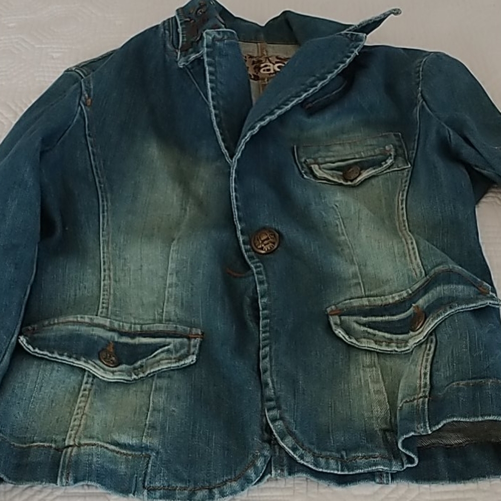 ADL by Adilisk distressed Jean With Embellishments Sz S - Picture 4 of 14